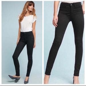 Anthropologie Pilcro High Rise Skinny Jeans, Black, Size 27